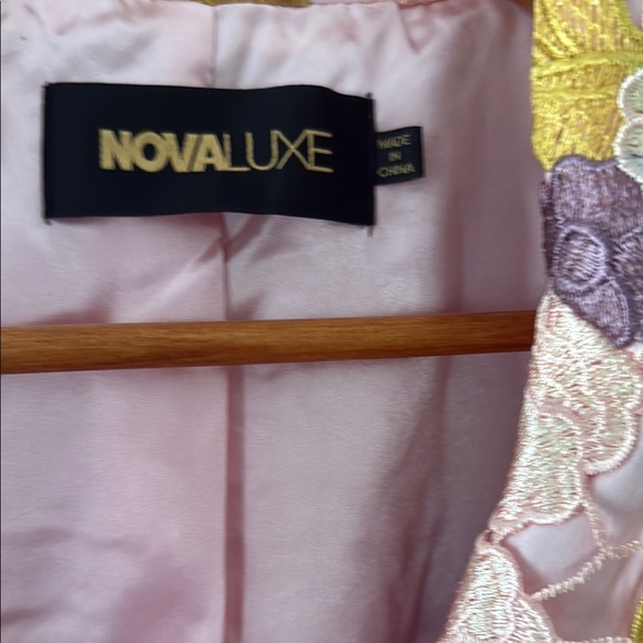 Fashion Nova Pink and Yellow Floral pantsuit - Picture 5 of 11